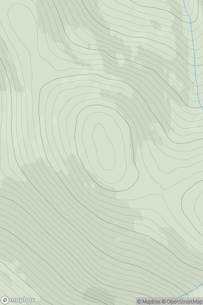 Thumbnail image for Meall Buidhe [Cairngorms] showing contour plot for surrounding peak